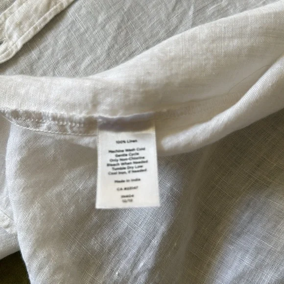 Talbots Linen Button Down - Picture 3 of 4